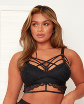 Roxy Bralette : Midnight Black