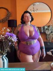 Hallie Bralette & Brief Set : Passion Purple