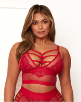 Kayla Bralette : Raspberry Red