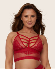 Kayla Bralette : Raspberry Red