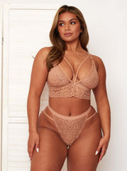 Aria Bralette & Brief Set : Warm Sand