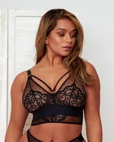 Savannah Bralette : Midnight Black