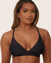 Ally Twin Pack Bralettes : Black & Very Cherry