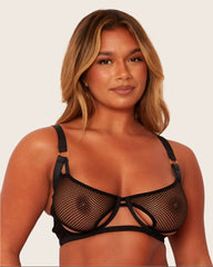 Aphrodite Balcony Bra : Midnight Black