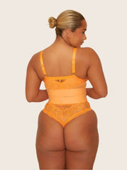 Gia Bralette & Brief Set : Sunburst Orange