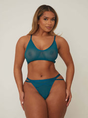 Nico Bralette & Brief Set : Blue Coral
