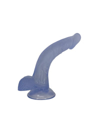 Frosted Blue Silicone curved Toy from Brand X Intimates