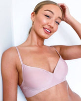 Frankie Bralette : Mauve Pink