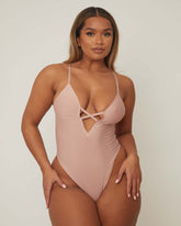 Perrie Bodysuit : Mauve Pink