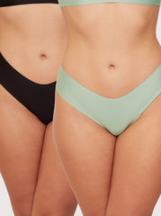 Slip Stevie Multi-Pack : Noir & Basilic