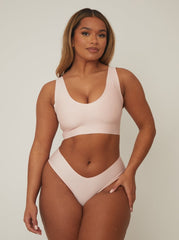 Stevie Twin Pack Bralette: Black & Blush