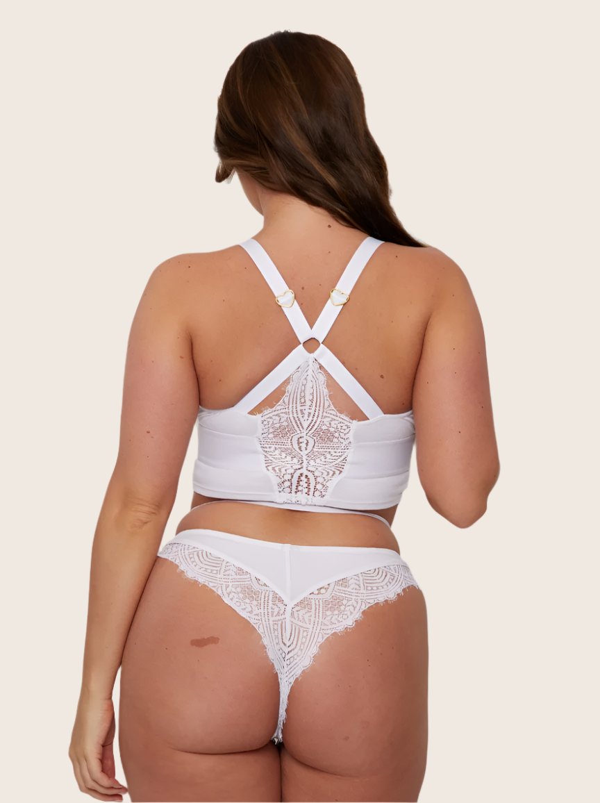 Aspen Bralette : Ice White