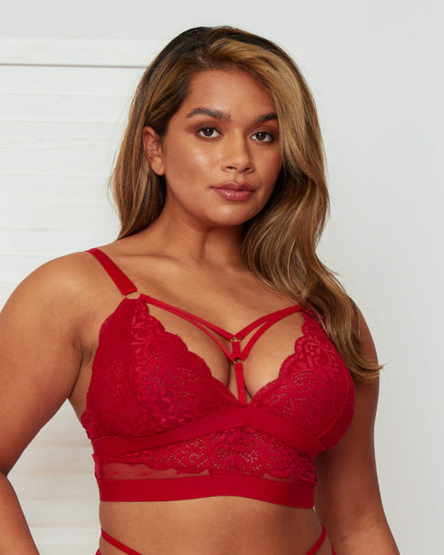 Brooke Bralette : Raspberry Red