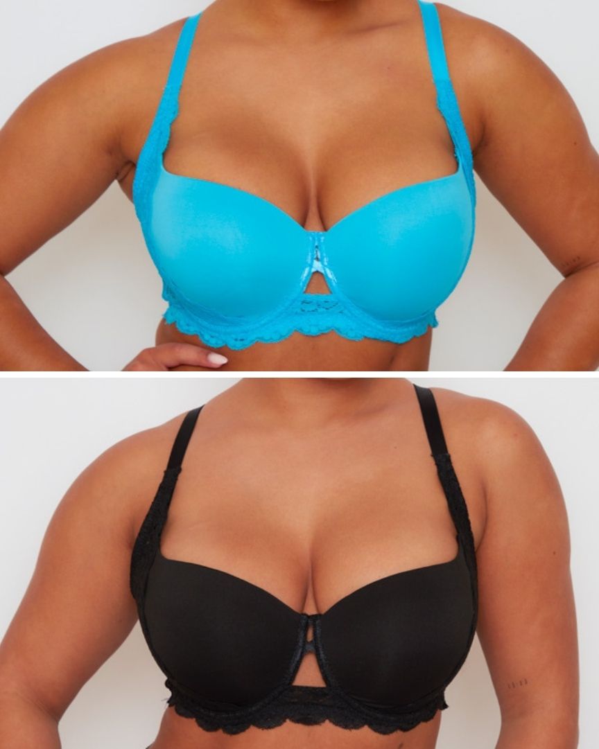 Daley Lace Bra Bundle : Black & Bluebird