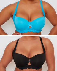 Daley Lace Bra Bundle : Black & Bluebird