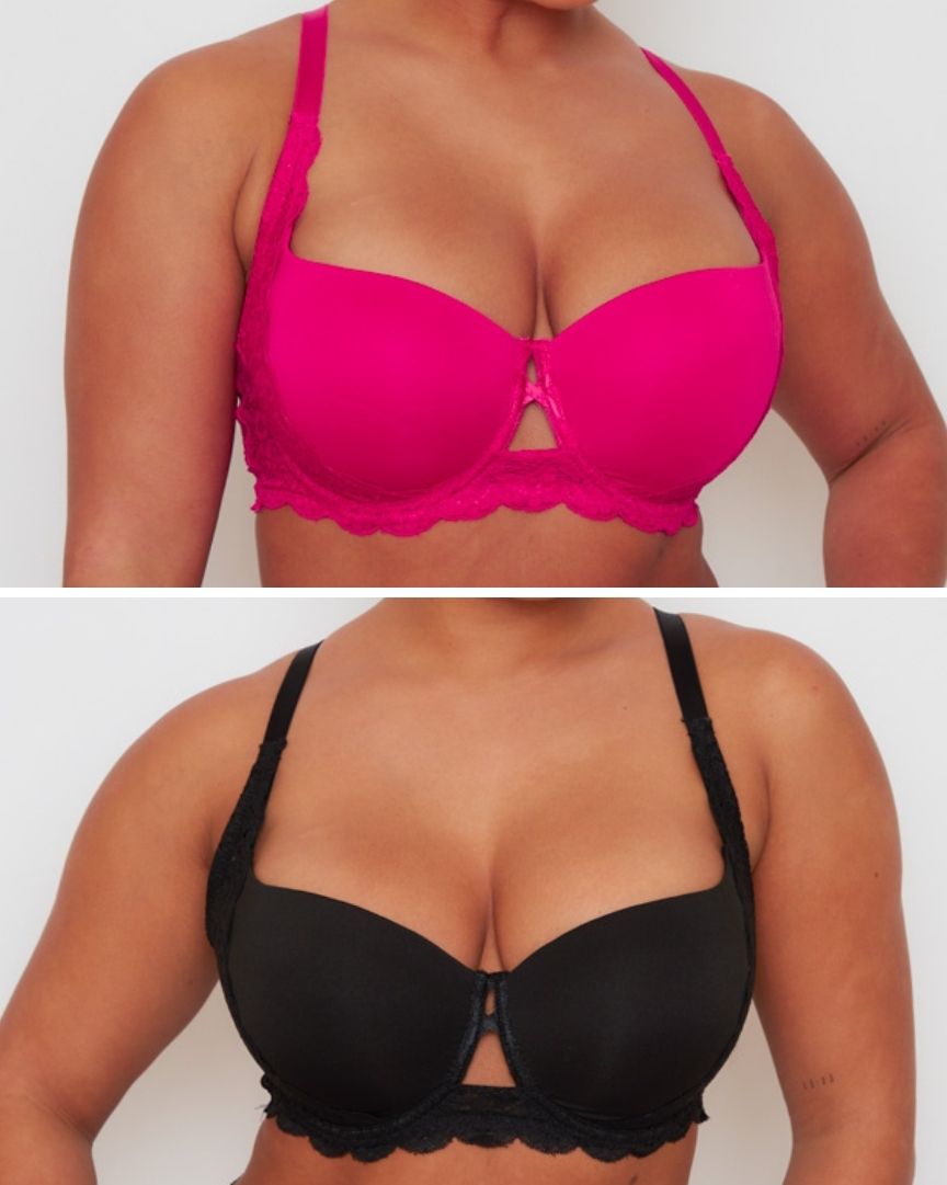 Daley Lace Bra Bundle : Black & Cherry