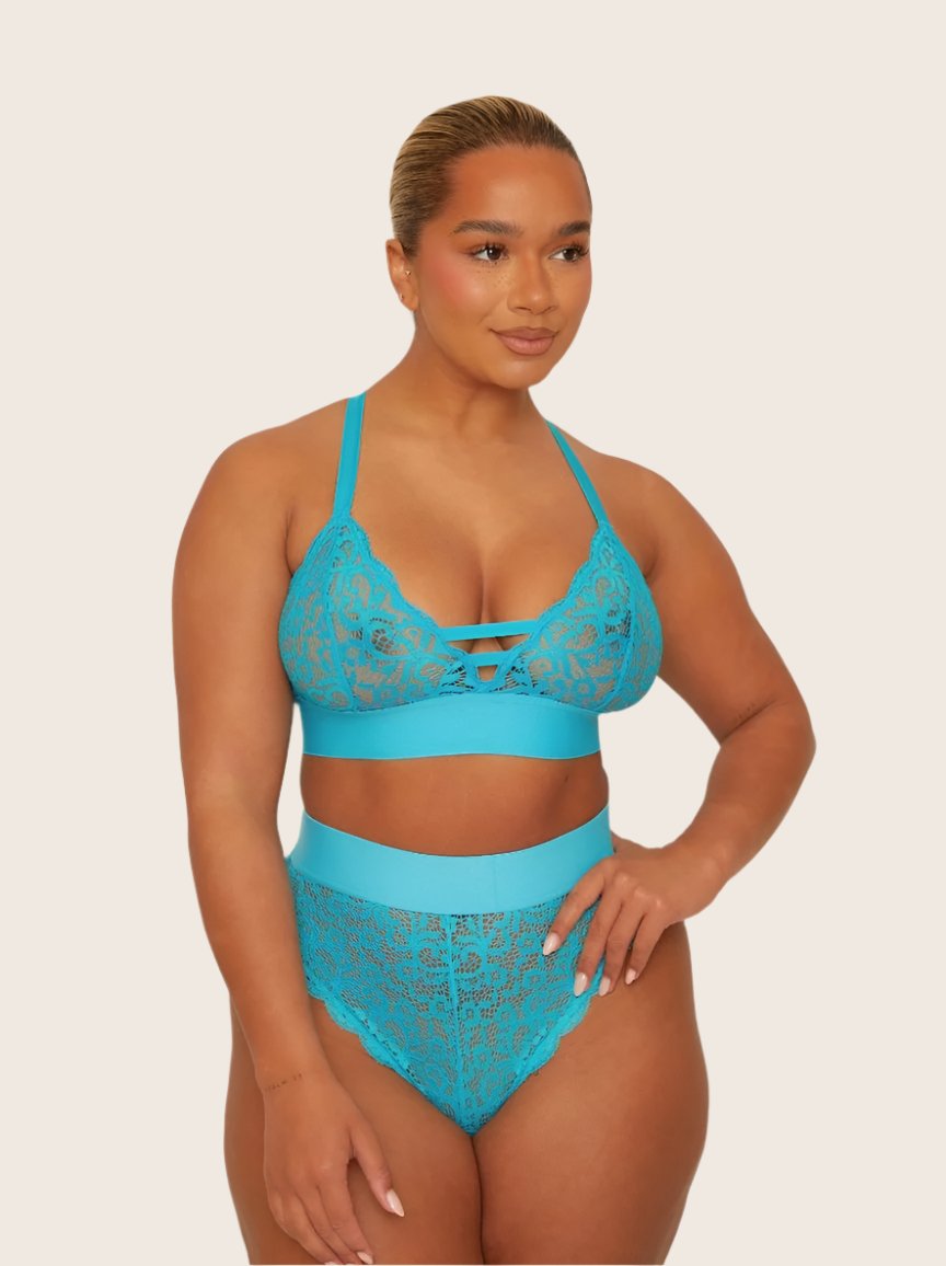 Amber Bralette : Bluebird Blue