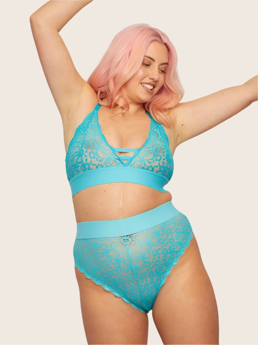 Amber Bralette : Bluebird Blue