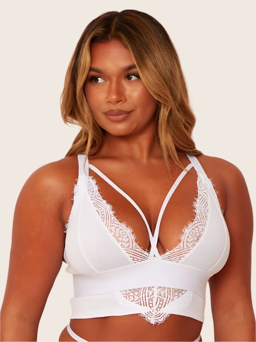 Aspen Bralette : Ice White