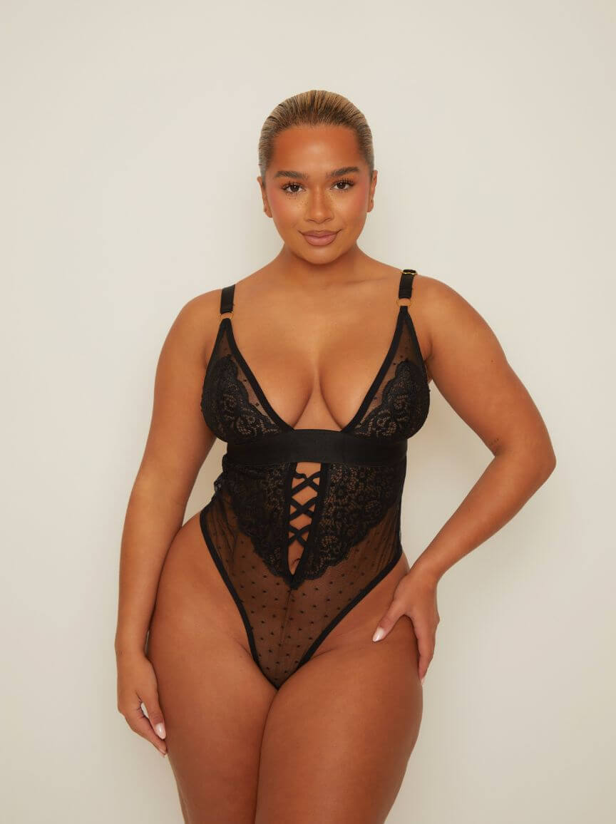 Stormy Bodysuit : Midnight Black