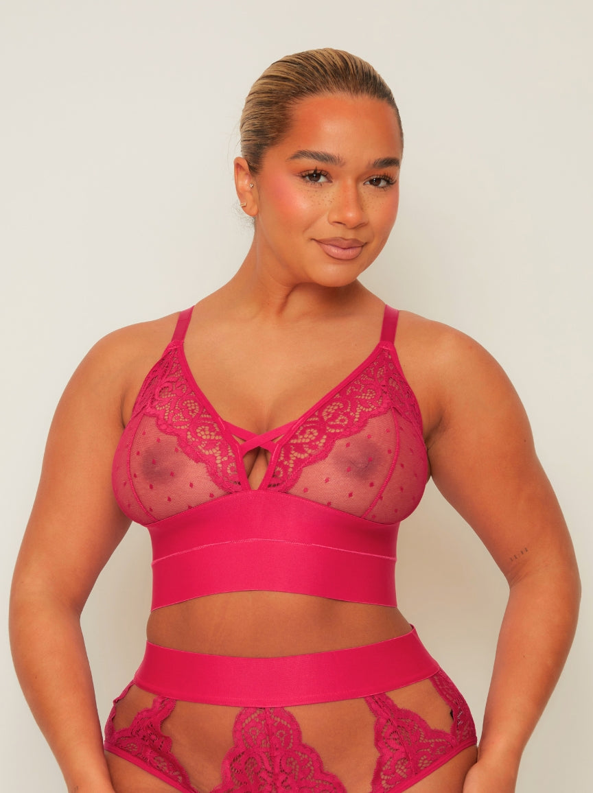 Victoria Bralette : Very Cherry