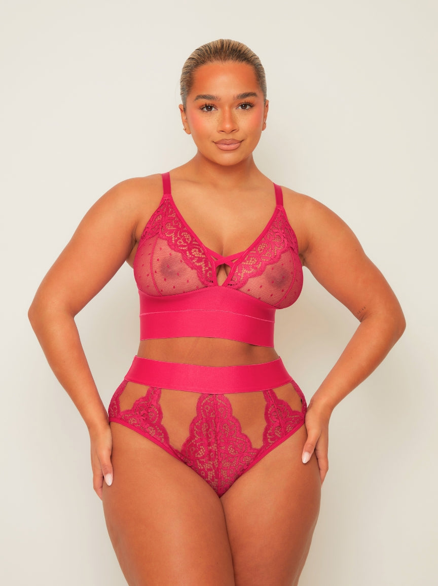 Victoria Bralette : Very Cherry