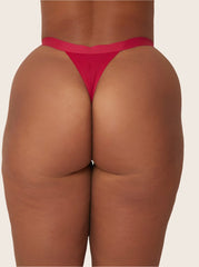 Ally Twin Pack Thong : Black & Very Cherry